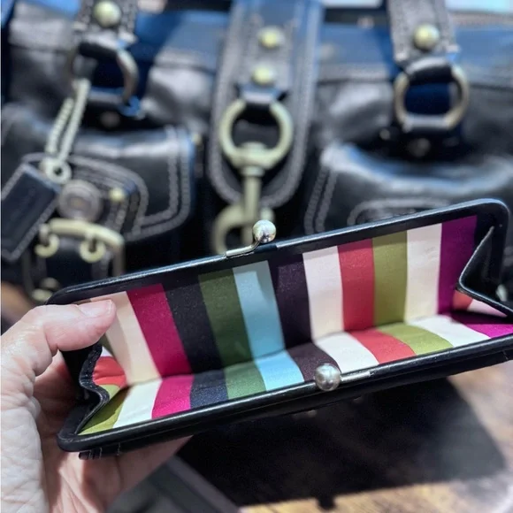 Coach 65th Anniversary Legacy Mandy Satchel with matching wallet - Picture 10 of 16